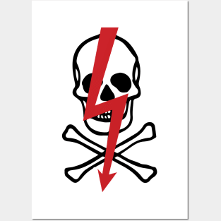 SKULL ATTENTION Posters and Art